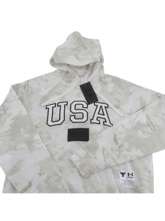 Under Armour Other - Under Armour Project Rock Veterans USA Camo Hoodie Mens Size Large NEW